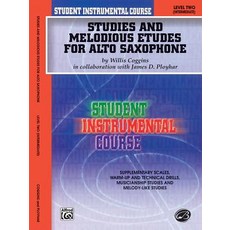 Studies and Melodious Etudes for Alto Saxophone Level Two Paperback, Alfred Music