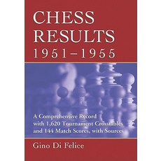 Chess Results 1951-1955: A Comprehensive Record with 1 620 Tournament Crosstables and 144 Match Scores with Sources Paperback, McFarland & Company