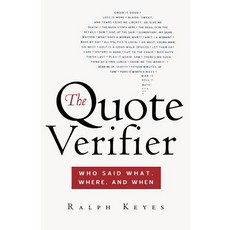 The Quote Verifier: Who Said What Where and When Paperback, Griffin