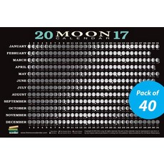 2017 Moon Calendar Card (40-Pack): Lunar Phases Eclipses and More! Other, Experiment