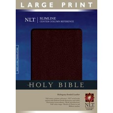Slimline Center Column Reference Bible-NLT-Large Print Bonded Leather, Tyndale House Publishers
