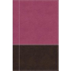 NIV Reference Bible Giant Print Imitation Leather Pink/Brown Red Letter Edition Comfort Print Imitation Leather, Zondervan