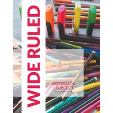 Wide Ruled Notebook - 1 Subject Paperback, Dot Edu