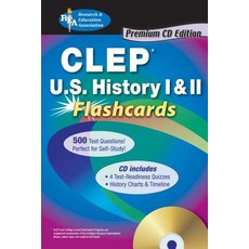CLEP History of the United States I & II Flashcards [With CDROM] Paperback, Research & Education Association