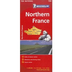 Michelin Northern France Road and Tourist Map Folded, Michelin Travel Publications