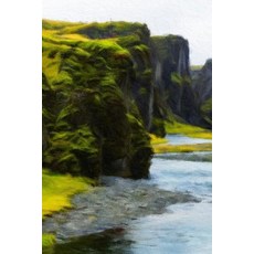 Iceland's Cliffs - Lined Notebook with Margins: 101 Pages Medium Ruled 6 X 9 Journal Soft Cover Paperback, Createspace Independent Publishing Platform