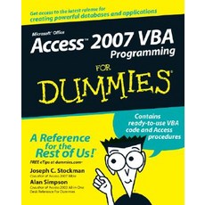 Access 2007 VBA Programming for Dummies Paperback