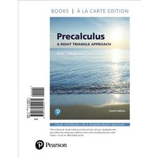 Precalculus: A Right Triangle Approach Books a la Carte Edition Loose Leaf, Pearson
