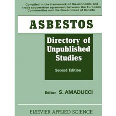 Asbestos: Directory of Unpublished Studies Hardcover, Taylor & Francis