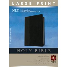 Premium Slimline Reference Bible-NLT-Large Print Imitation Leather, Tyndale House Publishers