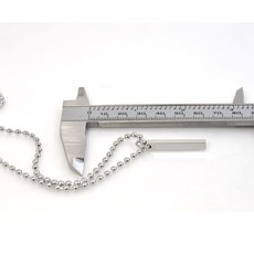 에스제이피닉스 세로바목걸이 스틱 이니셜 써지컬스틸 커플 우정 각인 목걸이