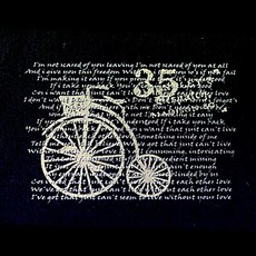 JStrading 종이전사지 수지전사지 열 전사용지, s21)자전거여행(베이지), 1개