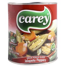 Carey 그린 피클드 슬라이스드 할라피뇨 페퍼, 2.8kg, 1개