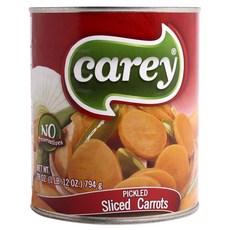 Carey 피클드 슬라이스 당근 통조림, 794g, 1개