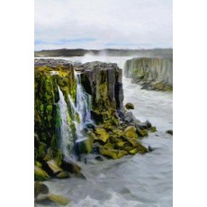 Waterfall Cascade - Lined Notebook with Margins: 101 Pages Medium Ruled 6 X 9 Journal Soft Cover, Createspace Independent Publishing Platform