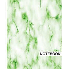 Notebook: 8" X 10 " for Writing Journaling & Notes 100 Pages Stone Marble (Green) [Classic Notebo..., Createspace Independent Publishing Platform