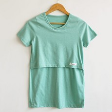 마더라이크 J.반팔)기본수유티- 빅사이즈 여성의류 수유복