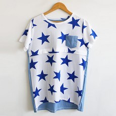 마더라이크 F.반팔)별나염수유티-빅사이즈 여성의류 수유복