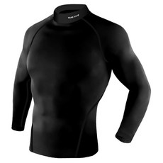 테이크파이브 뉴 기능성 남자 엑티브 프로 언더레이어 스포츠 하이넥 긴팔 상의