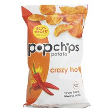 팝칩스 포테이토 스낵 크레이지 핫, 1개, 142g