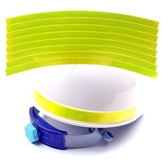 안전모 고휘도 안전모띠 반사 스티커 야간 반사테이프 반사띠 형광색, 1개