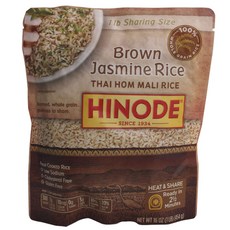 Hinode 브라운 자스민 라이스, 1개, 454g