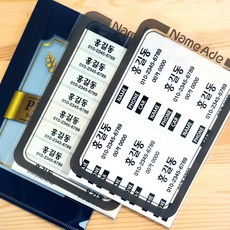 네임에이드 골프 네임스티커 패키지(클럽용 캐디백용 보관케이스), 01-701G-투명, 1개