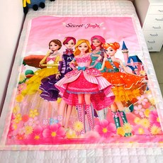 코알라컴퍼니 시크릿쥬쥬 헬로카봇 콩순이 로보카폴리 시어서커 여름 낮잠 이불 100x120cm, 시크릿쥬쥬 시어서커 여름 낮잠이불