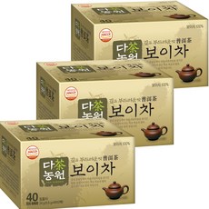 다농원 보이차, 600mg, 40개입, 3개