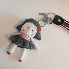 날아라미쎄스깡 DIY 키링 인형 만들기 미니돌키링 언니오빠 삼총사, 남여공용, 1개