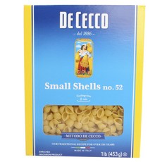 Dececco 스몰 쉘 NO.52 인리치드 마카로니 프로덕트, 453g, 1개