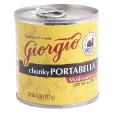 Giorgio 청키 포토벨로 버섯 통조림, 113g, 1개