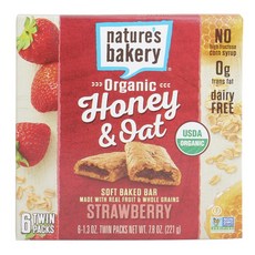 네이쳐스베이커리 허니 & 오트 스트로베리 6개입, 221g, 1개