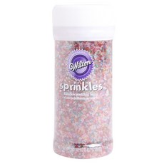 윌튼 스프링클 레인보우 스파클링 슈가, 226g, 1개