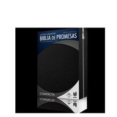 Biblia de Promesas/ Compacta / Piel Especial Negra Con Zipper Paperback, Unilit