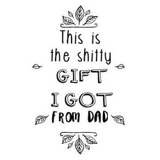 This Is the Gift I Got from Dad: Blank Lined Journal 6x9 Funny Adult Gag Gift V1 Paperback, Createspace Independent Publishing Platform