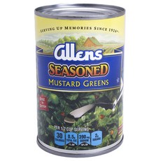Allens 양념 머스터드 그린 통조림, 397g, 1개
