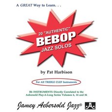 20 "authentic" Bebop Solos: For All Treble Clef Instruments Paperback, Alfred Music