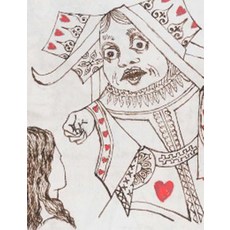 Alice Underground Queen of Hearts Composition Book College Rule 7.44x 9.69 Paperback, Createspace Independent Publishing Platform