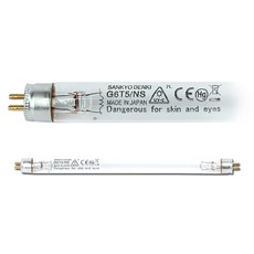 산쿄 자외선 살균 UV 램프 G6T5 6W 칫솔 소독기 전구, 1개