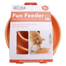 아웃워드하운드 Outward Hound 펀 피더 슬로 보울 고무 실리콘 미니 식기, Orange, 1개
