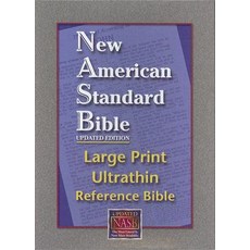 Ultrathin Reference Bible Large Print-NASB Bonded Leather, Foundation Publications