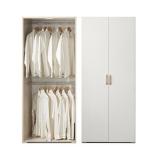 케이컴퍼니 이음800긴문옷장 싱글장롱, 화이트