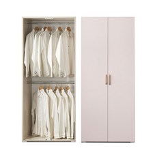 케이컴퍼니 이음800긴문옷장 싱글장롱, 핑크