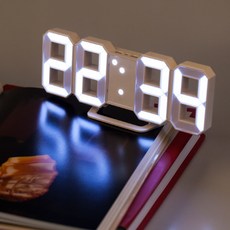 인테리어 무소음 3D LED 시계 2m 터치미 에버클락, LED 2m 시계 + 아답터