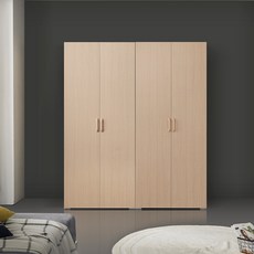 케이컴퍼니 LPM 이음1600장롱세트DD(옷장+이불장), 메이플