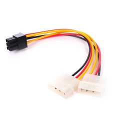 업라이프 6핀보조전원커넥터 6핀젠더 VGA젠더 6pin Connector, 6핀보조전원