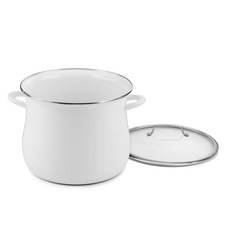 쿠진아트 컨투어 스탁팟 양수냄비, 15.1L, White, 1개