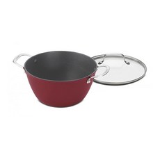 쿠진아트 뚜껑 포함 더치 오븐 양수 냄비, 5L, Red, 1개