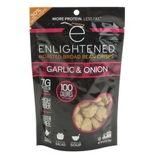 Enlightened 로스티드 브로드 빈 크리스프 갈릭 앤 어니언, 128g, 1개